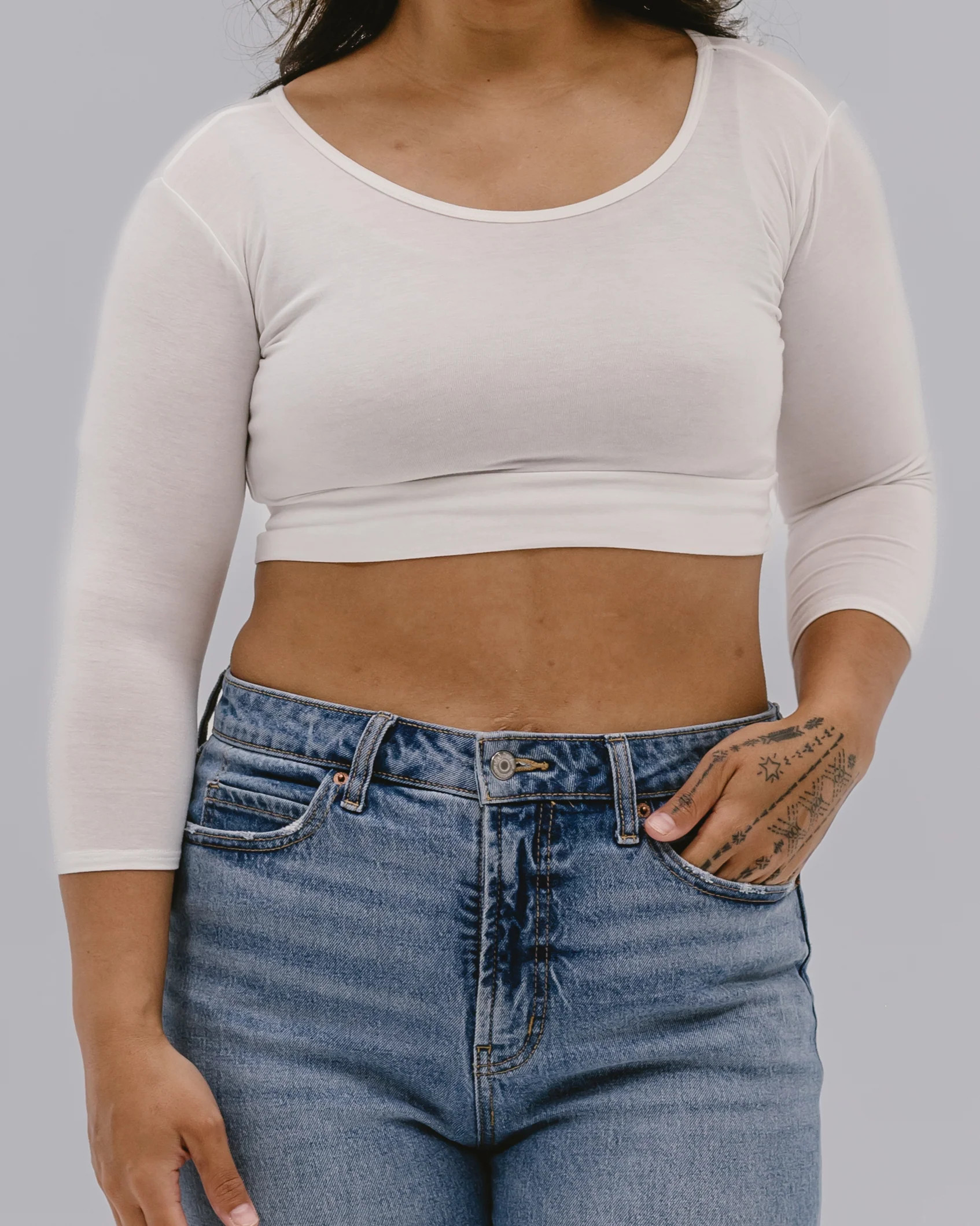 Classic 3/4 Sleeve Halftee Neutral | Half Tee