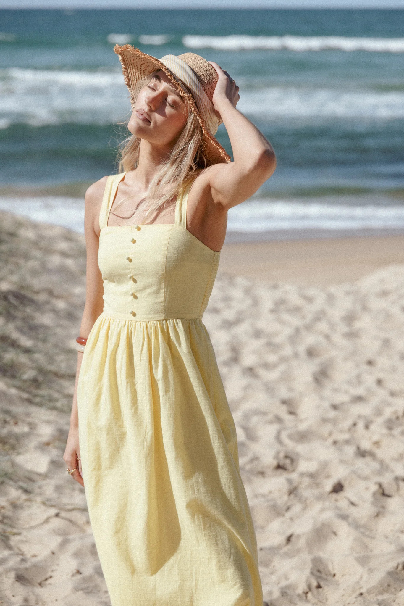 Caty Maxi Dress - Yellow | Petal & Pup (US)