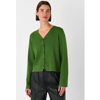 Whistles Cotton Blend V-Neck Button Front Cardigan Green | Marks & Spencer (UK)
