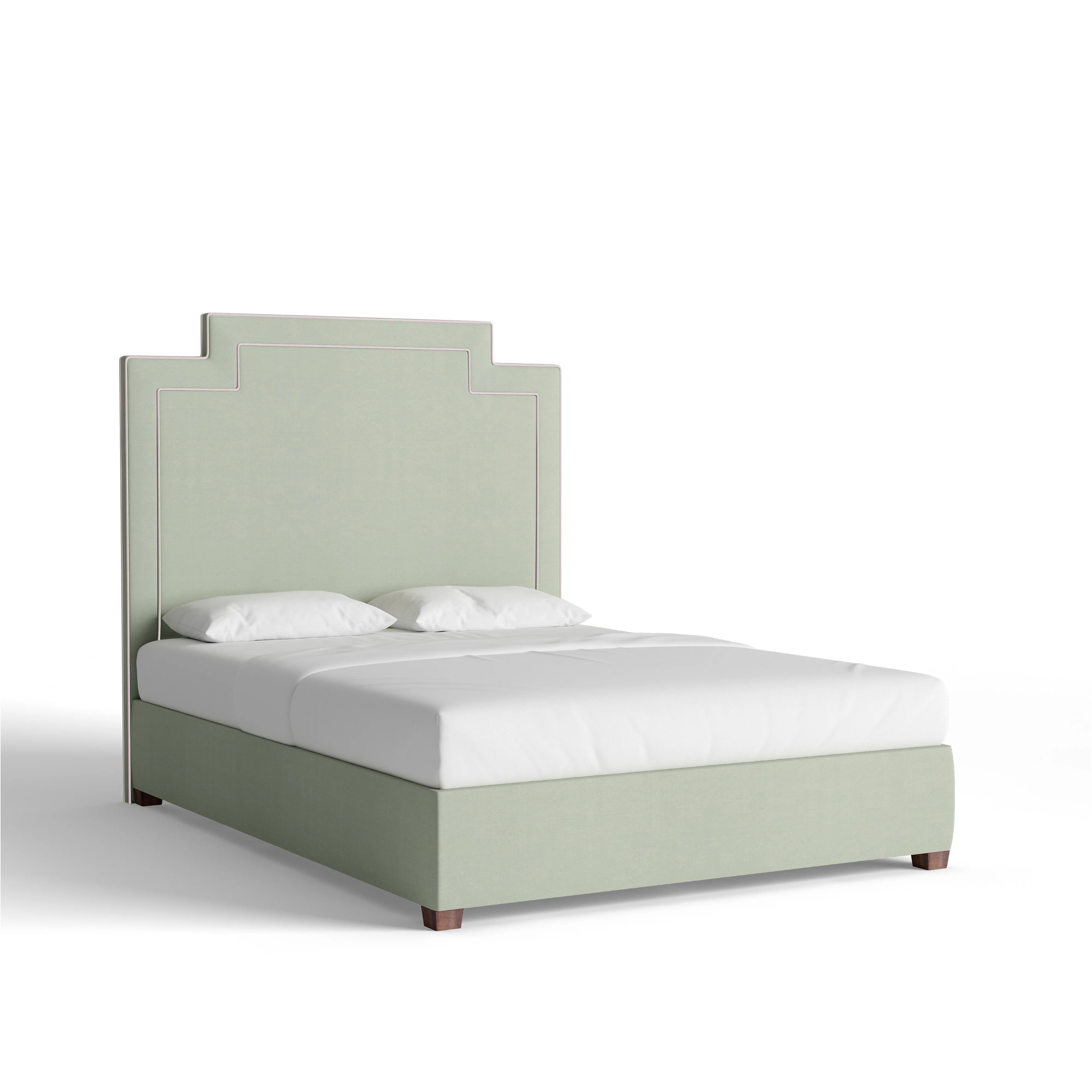 Laurel Velvet
                Custom James Bed | Pepper Home