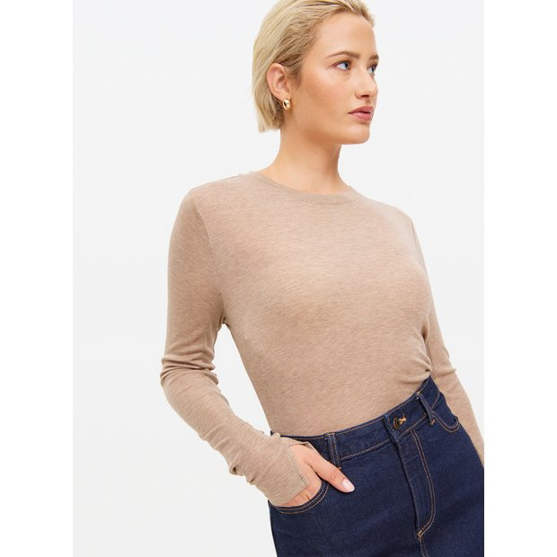 Brown Long Sleeve Top 10 | Tu Clothing