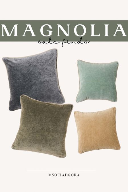 Cozy up with the Heirloom Velvet Pillow from Magnolia, now on SALE! 🌟 Crafted from 100% cotton velvet for a timeless elegance, these pillows offer a stonewashed finish for a well-loved, vintage charm. Perfect for adding comfort and style to any sofa or chair with their removable feather and down blend. Don't miss out - use code WELCOME20 for an extra 20% OFF! #MagnoliaPillows #VelvetComfort #HomeStyle #SaleAlert #DiscountCode #WELCOME20 #CozyHomeDecor #StonewashedVelvet #LuxuryLiving #InteriorDesign

#LTKhome #LTKsalealert #LTKfindsunder50
