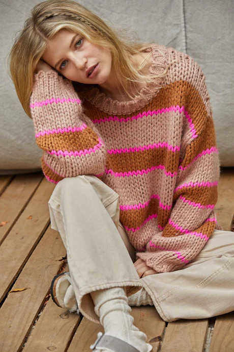 Stripe to the Heart Sweater | Ascot + Hart