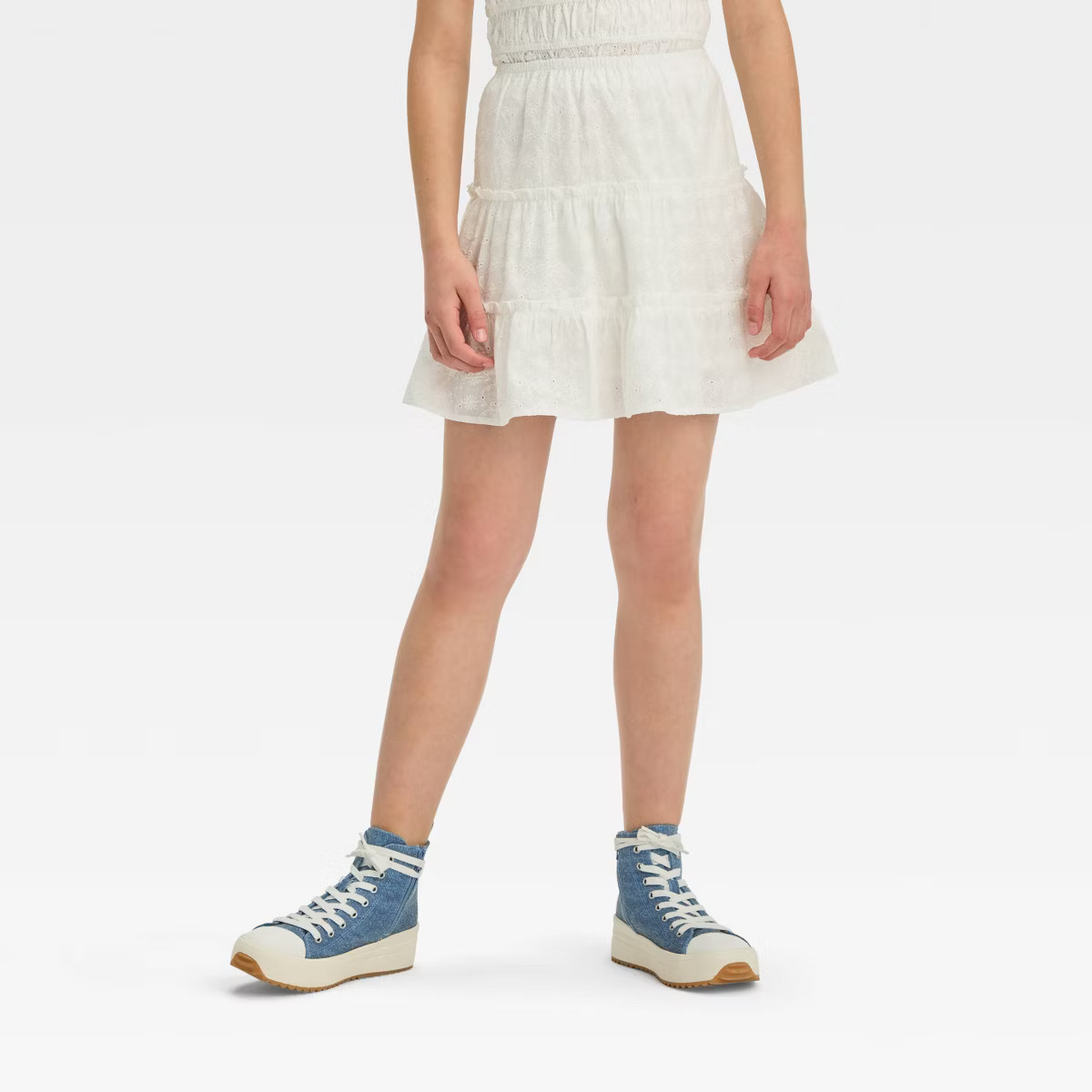 Girls' Ruffle Skirt - art class™ White S | Target
