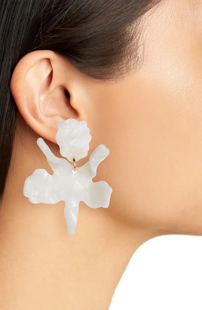 Small Paper Lily Drop Earrings | Nordstrom