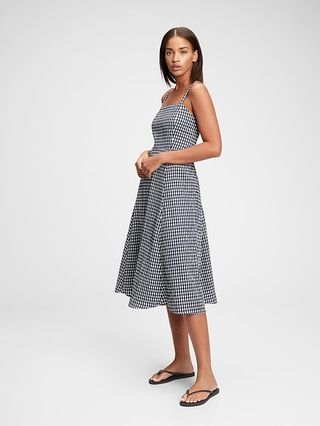 Fit & Flare Squareneck Midi Dress | Gap (US)
