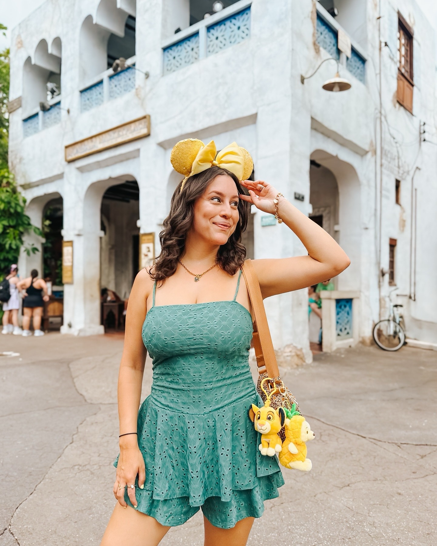 Wish I had a link for this cutie little romper but it’s from Ross!! Linking the fanny pack though because it’s SO good!! #disney #disneyinspo #disneyoutfit #disneyworld