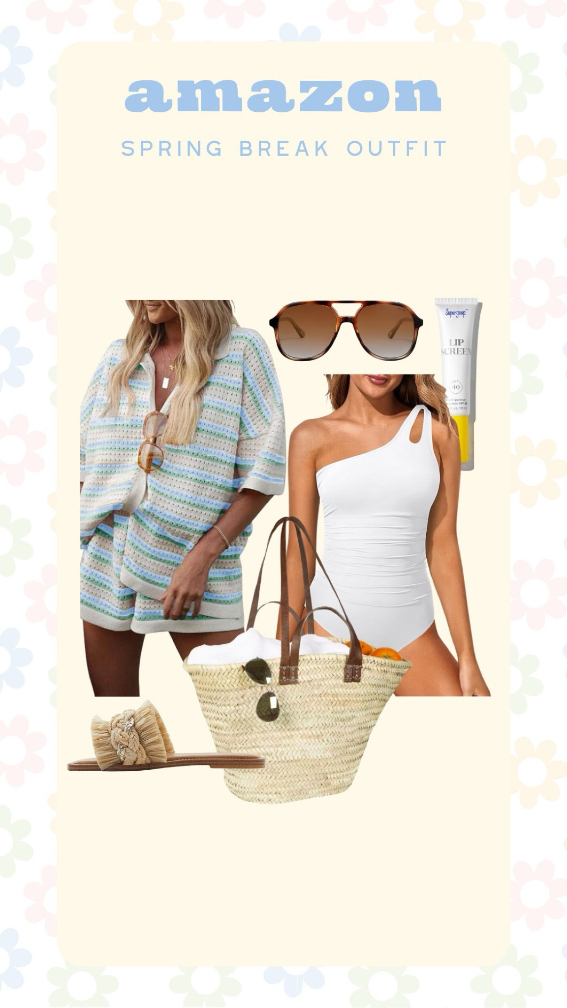 Amazon Swimwear - Spring Break Outfit 👙🎀🌴 

Midsize swimwear - one piece swimsuit - high waisted bikini bottoms - beach outfit - vacation outfit - resort wear outfit - spring break style - Amazon beachwear - Amazon matching set - Amazon finds

#LTKswim #LTKmidsize #LTKtravel