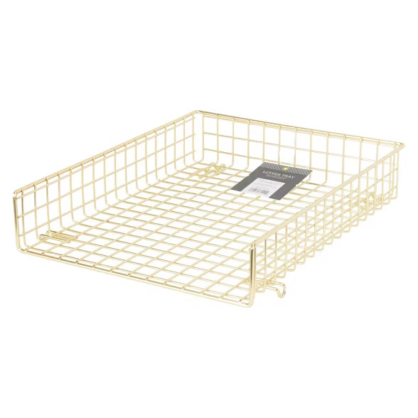 Grid Wire Letter Tray Gold - Threshold™ | Target