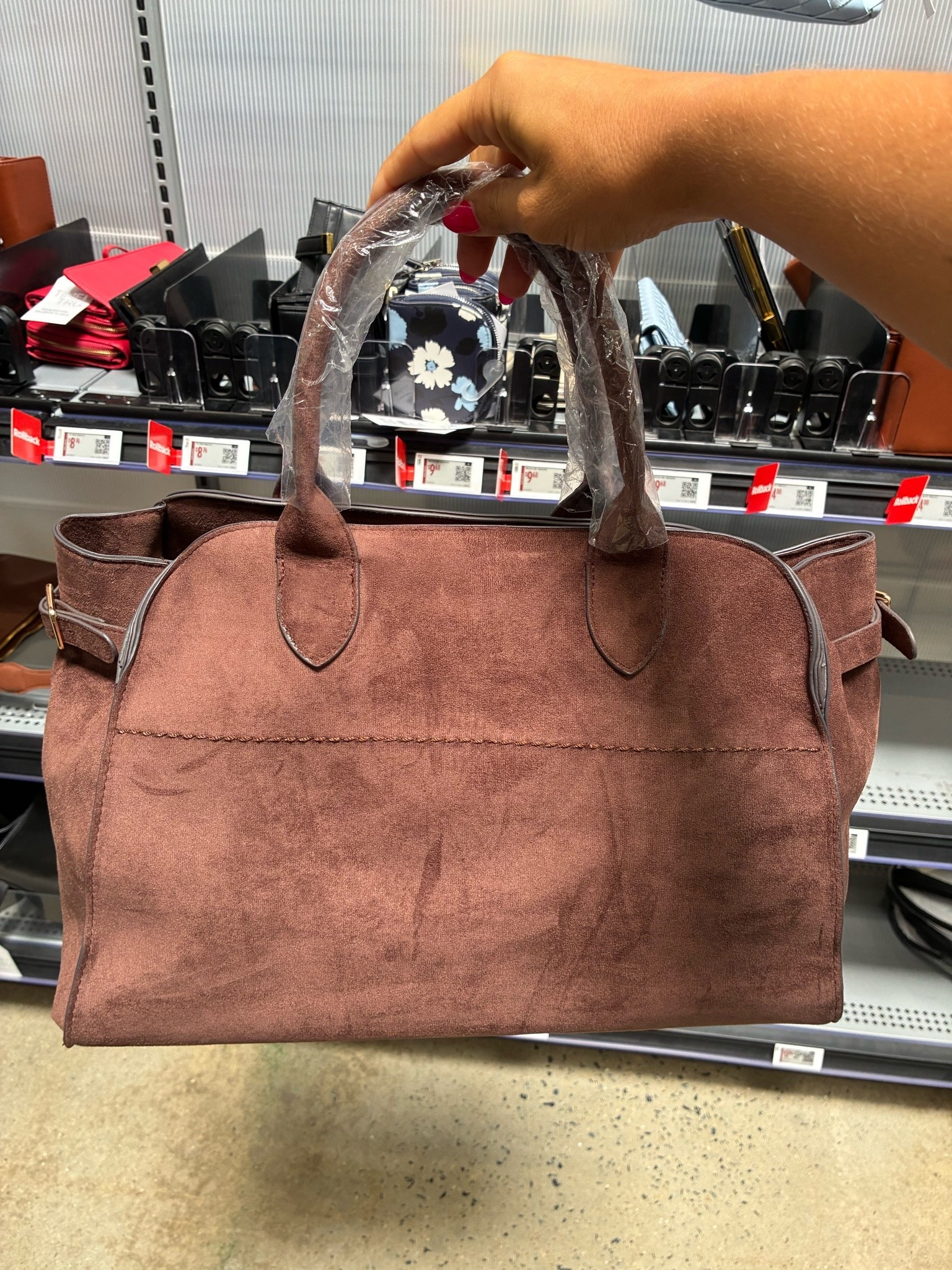 This suede weekender bag is so good. Showing on rollback at my local store

#LTKdayinmylife #LTKgrwm