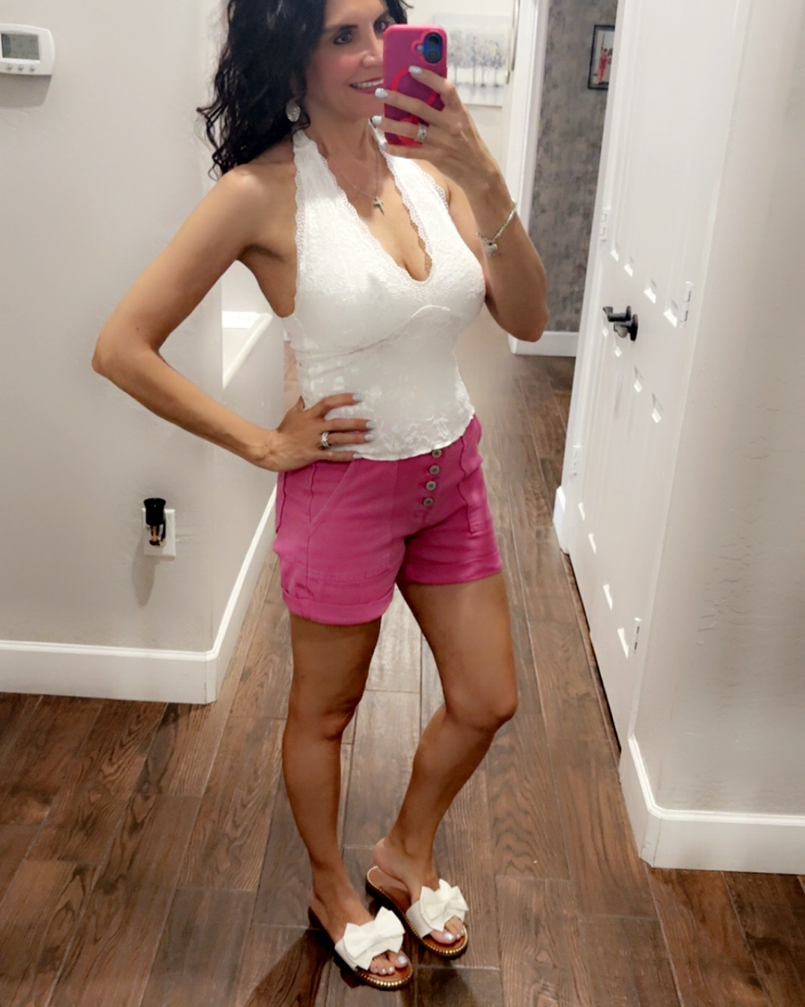 Pretty in Pink… Arizona Edition 💕🌵

I’m soaking up these last summer looks in the cutest magenta pink shorts 💕 High-waisted, super comfy, and such a fun pop of color! Paired them with a simple white halter top and sandals for an easy everyday look.

Because when it’s still 110°+ in Arizona… we dress for the weather, not the calendar. 😂🌵

Shop my look on LTK! 🛍️💗

#LTKStyle #LTKFashion