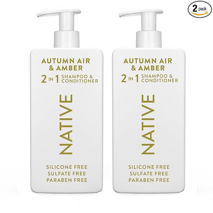 Native 2-in-1 Shampoo & Conditioner - Autumn Air & Amber - Naturally Derived Ingredients, Silicon... | Amazon (US)