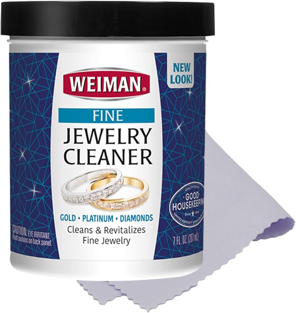 Weiman Jewelry Cleaner Liquid with Polishing Cloth Included – Restores Shine and Brilliance to ... | Amazon (CA)