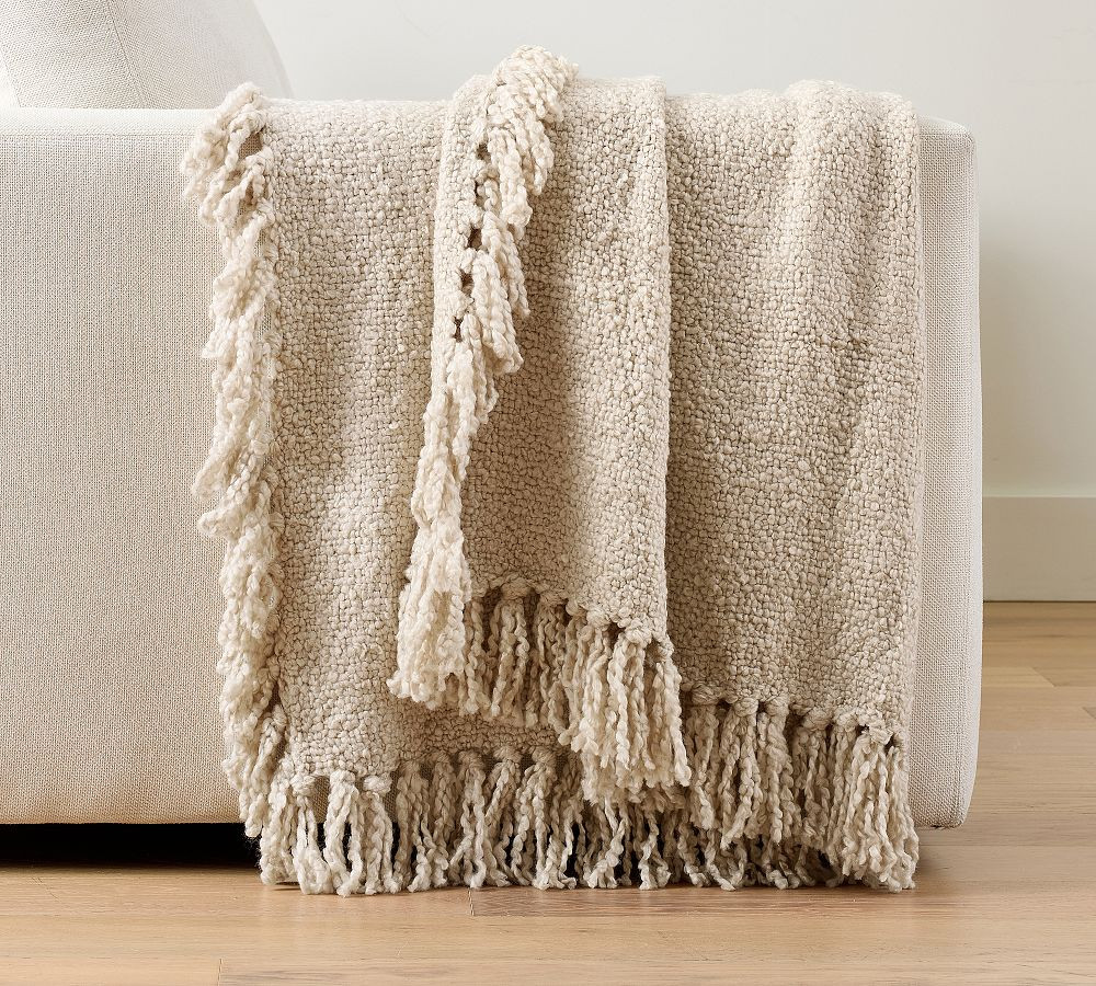 Dreamy Handwoven Fringe Throw
