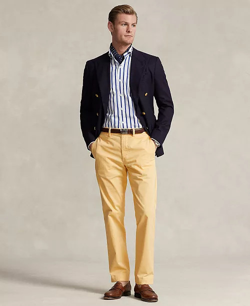 Men's Straight-Fit Stretch Chino Pants | Macy's
