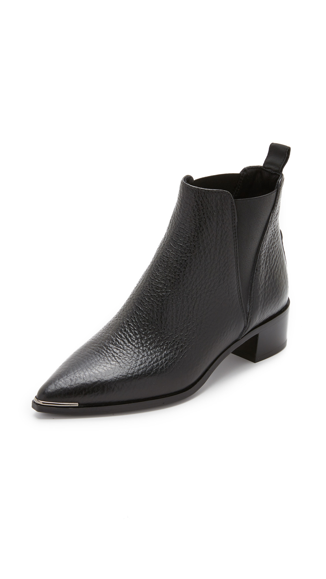 Acne Studios Jensen Grain Chelsea Booties - Black | Shopbop