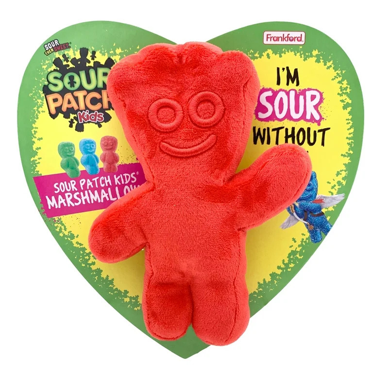 Frankford Sour Patch Kids Valentine's Marshmallow Heart Box with Plush 3.53oz - Walmart.com | Walmart (US)