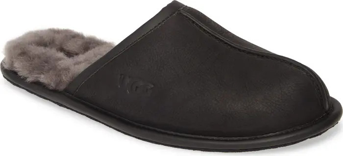 Genuine Shearling Scuff Slipper (Men) | Nordstrom