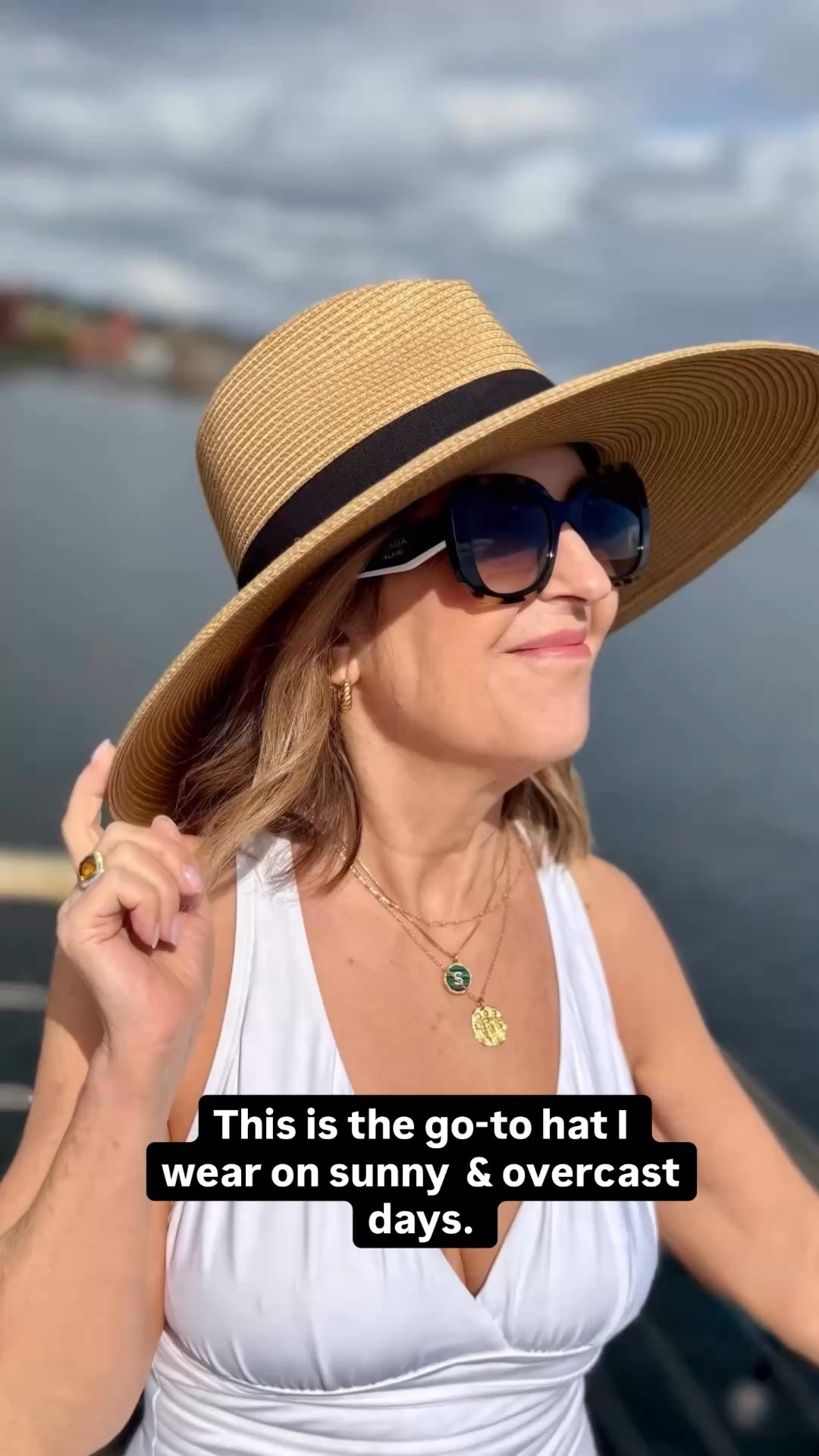 When the sun comes out, this is my go-to hat: the Eric Javits Daphne fedora. 

It’s lightweight, comfortable, and so cute. 

It’s made with the signature Squishee material and keeps its shape. You can pack it in your suitcase, and it will spring back into shape. 

It also has UPF 50+ sun protection, which is perfect for long days outside. 

It’s chic, and I love wearing it. 

Use discount code: SANDY for 10% off site-wide. 

@ericjavits #ericjavits #ad

#LTKOver40 #LTKSeasonal #LTKTravel