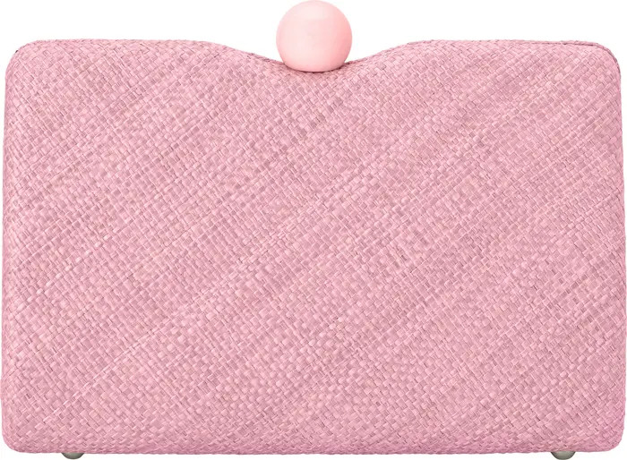 Cece Straw Woven Box Clutch | Nordstrom