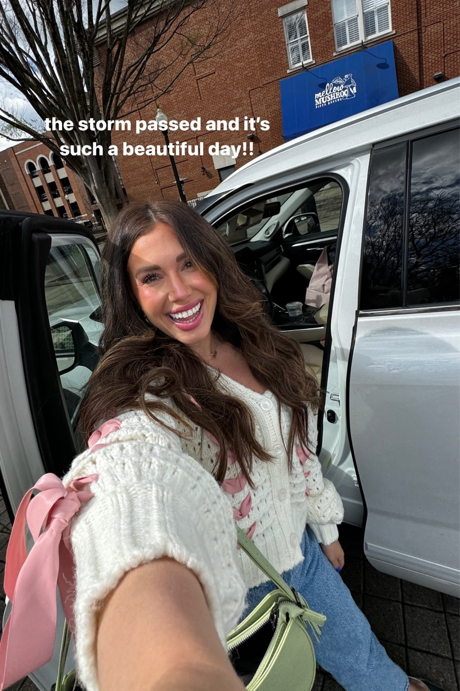 Today’s outfit details! 

Cardigan, bows, trendy, trending, jeans, Abercrombie, spring style, seasonal, mom, mom of four, work outfit inspo 

#LTKstyletip #LTKSeasonal #LTKworkwear