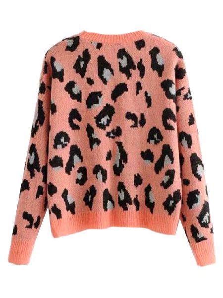 'Zur' Leopard Print Knitted Sweater (2 Colors) | Goodnight Macaroon