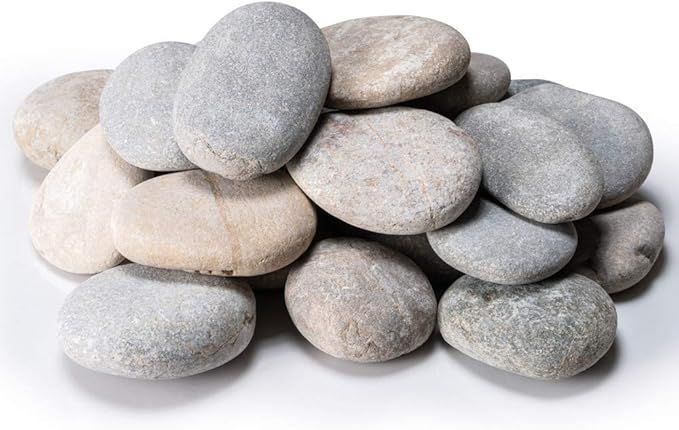 DECORKEY River Rocks for Painting, 22PCS 5 Pounds DIY & Smooth Kindness, Rocks for Arts, Naturall... | Amazon (US)