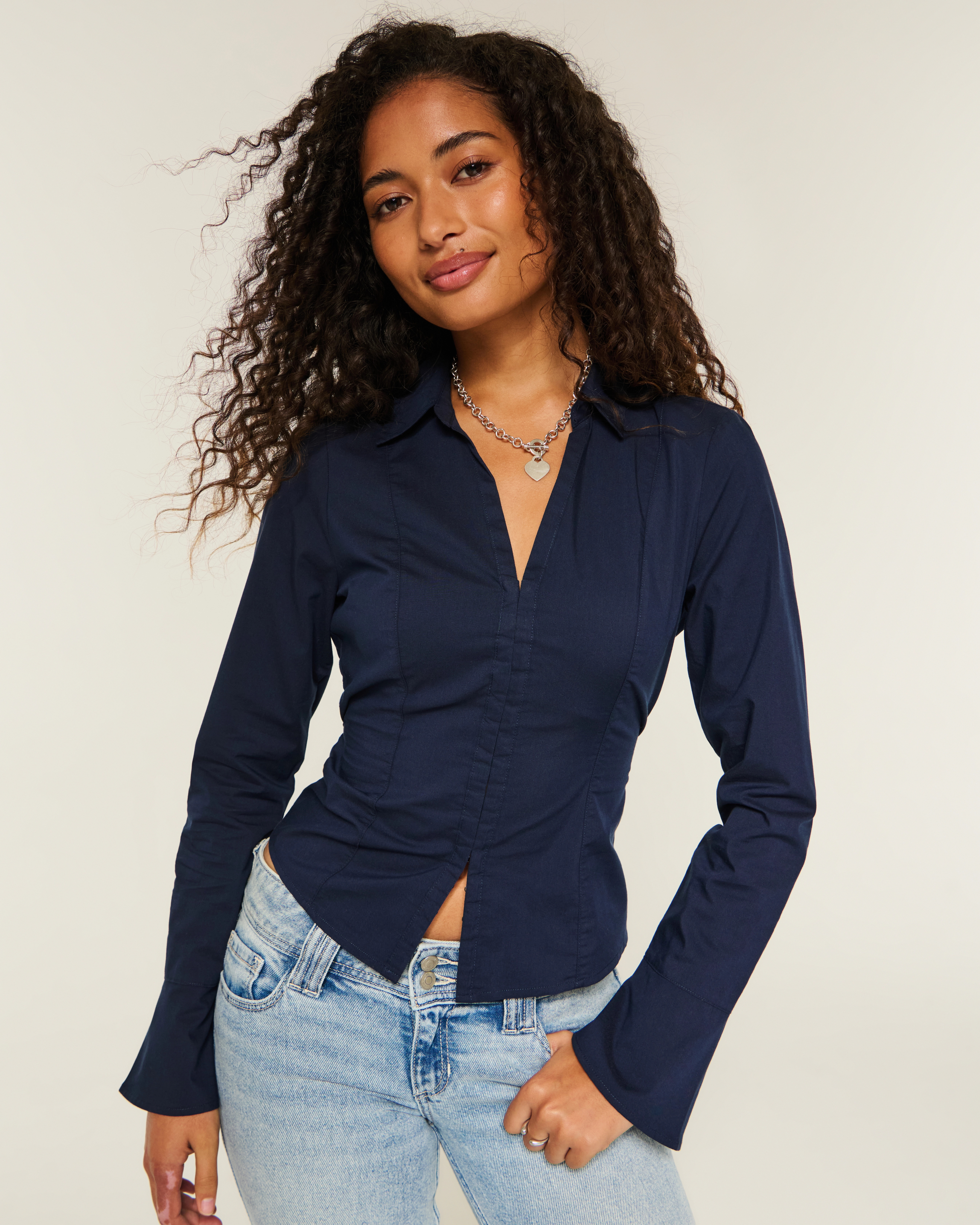 Bell Sleeve Shirt | Hollister (US)