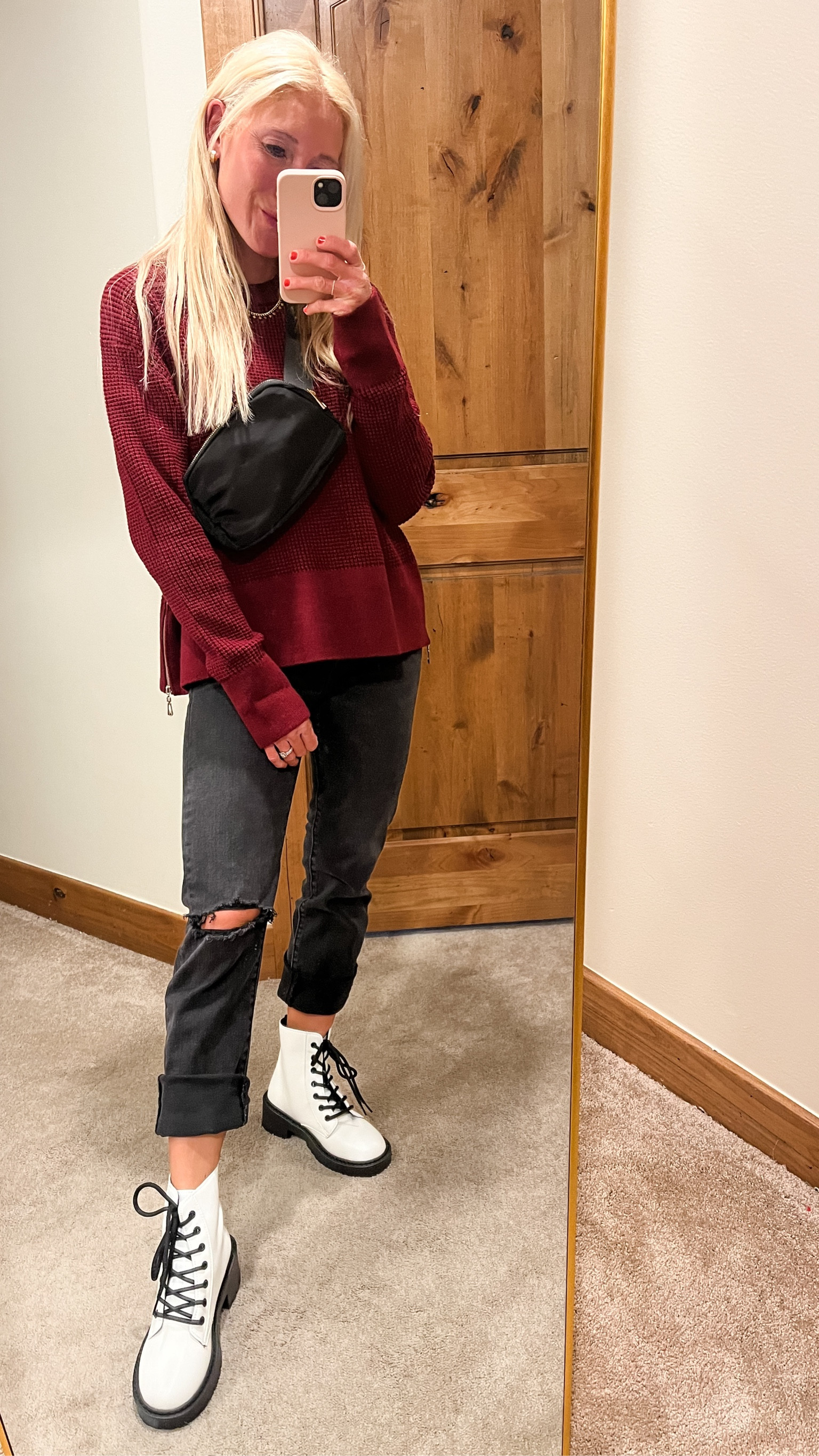 Everything on sale today!

Sweater $31 (small)
Jeans $41 (size 24)
Fanny $8
Boots $25

#LTKSeasonal #LTKstyletip #LTKsalealert