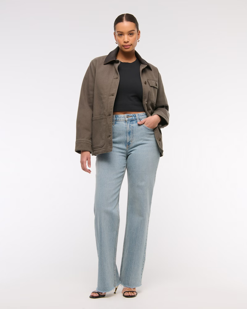 Curve Love High Rise 90s Relaxed Jean | Abercrombie & Fitch (US)