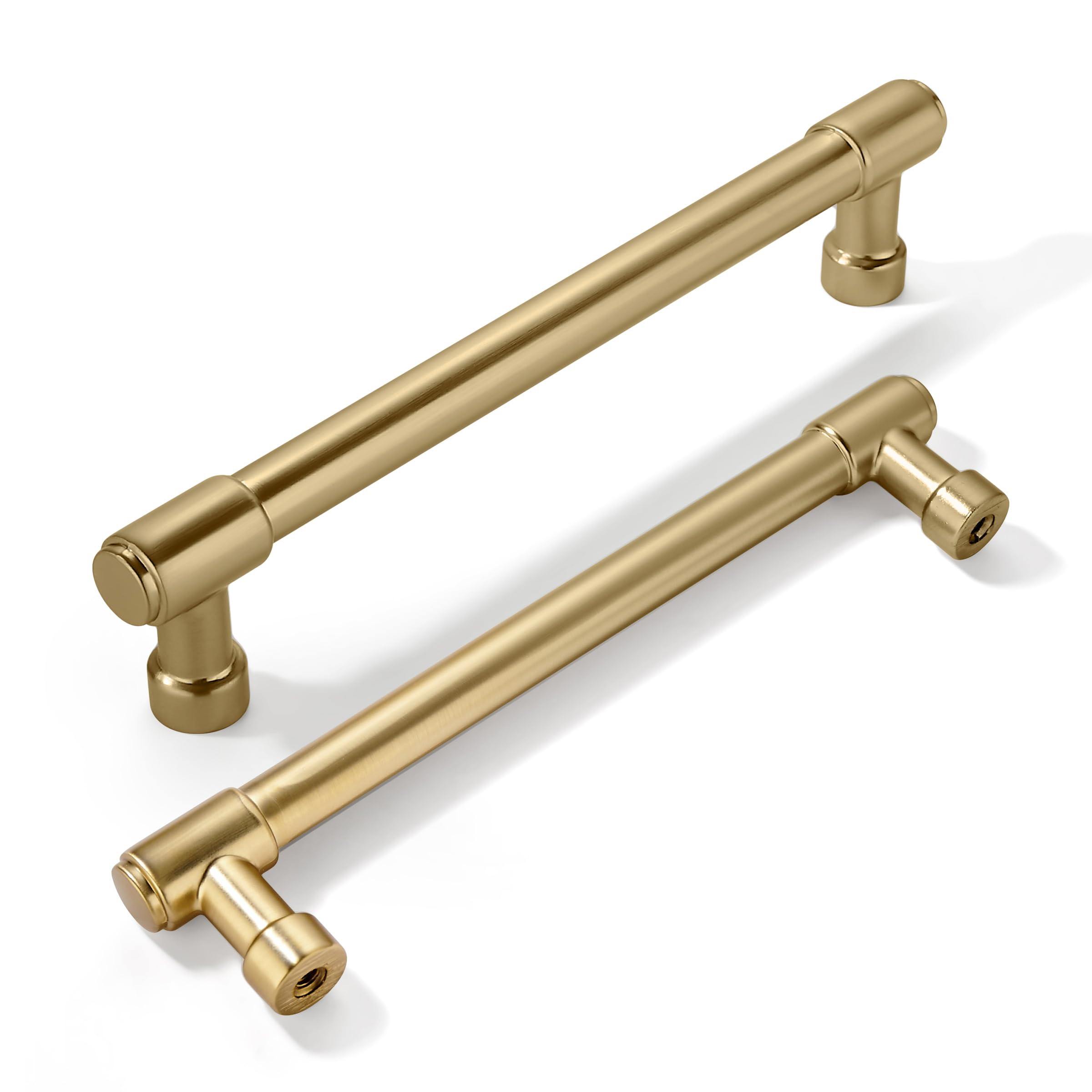 khtumeware 6 Pack 6 Inch(152mm) Champagne Bronze Kitchen Cabinet Handles Warm Brass Cabinet Pulls... | Amazon (US)