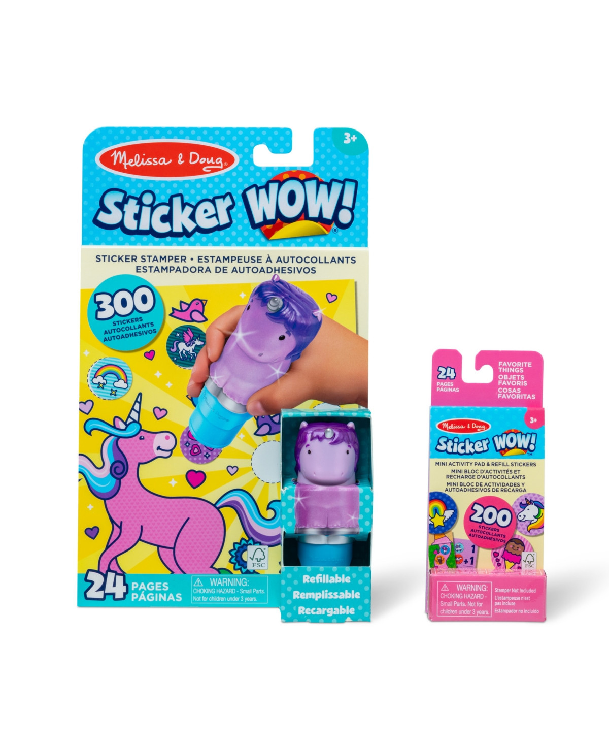 Melissa and Doug Sticker Wow Purple Unicorn Bundle - Multi color | Macy's