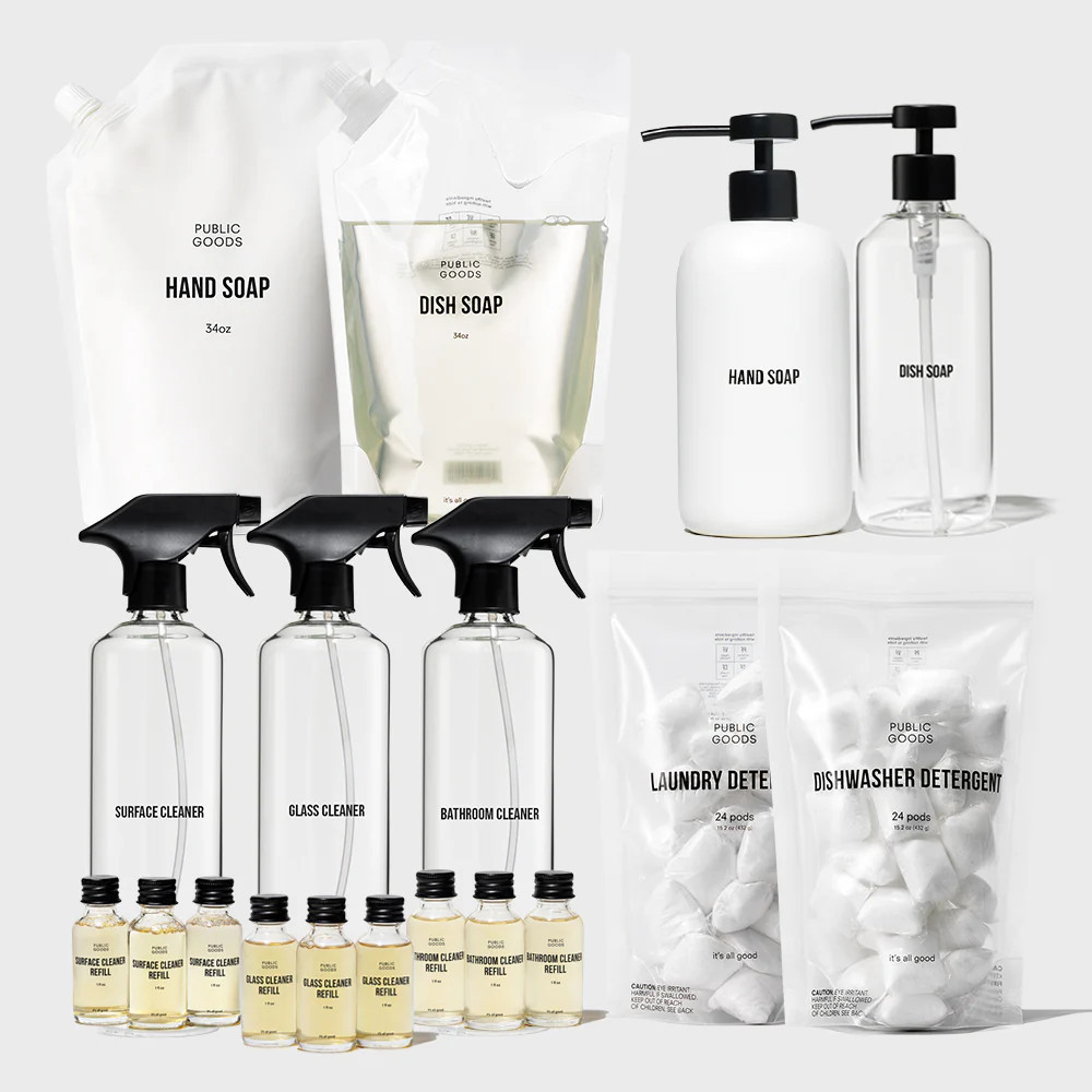 Cleaning Essentials With Refills Set | Public Goods | Public Goods