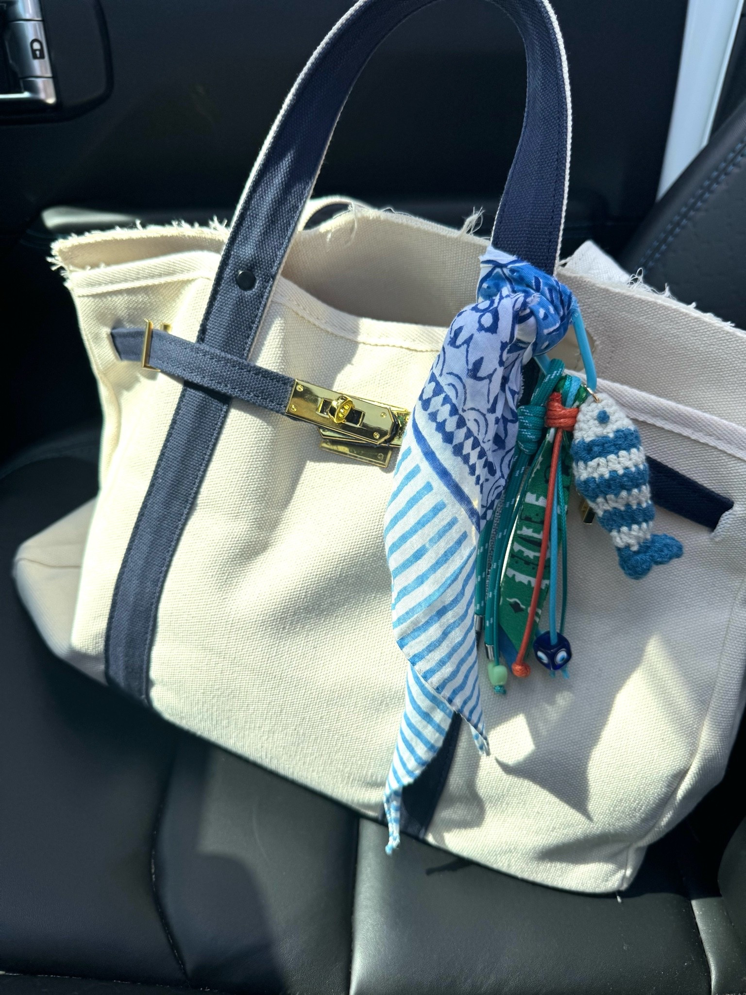Canvas tote, fish bag charm, boat tote, nautical bag, summer bag

#LTKdayinmylife #LTKootd #LTKOver40