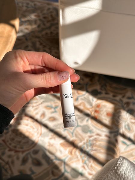 The BEST lip product for daytime with spf 50. There is no taste and no white cast. It feels buttery and nourishing on the lips.  

Paula’s Choice Lip balm

#LTKunder50 #LTKFind #LTKbeauty