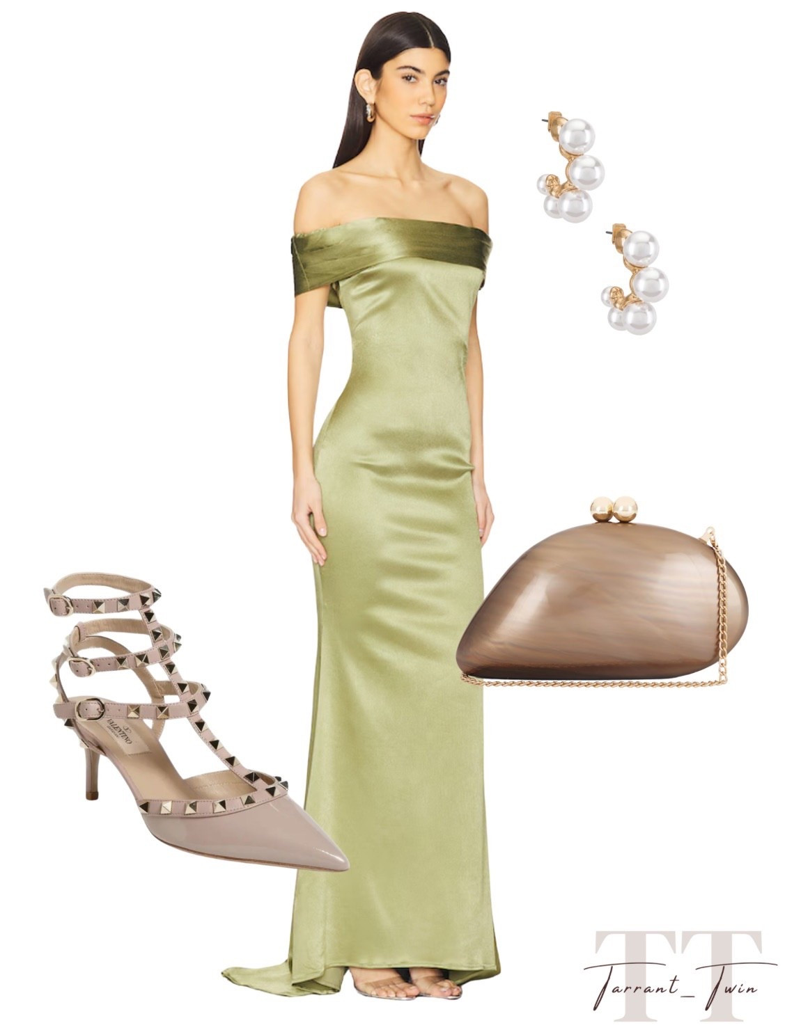 Sage Green Elegance! 🌿

Elevate your formal wardrobe with this stunning, sophisticated evening look—featuring Revolve favorites and designer accents! ✨

I am obsessed with the statement piece: a lustrous sage green off-the-shoulder satin maxi dress that drapes beautifully for a timeless silhouette. I love balancing the sleek gown with luxurious textures: a marble-effect sculptural clutch and classic Valentino Rockstud pumps from Nordstrom. Finish the look with elegant pearl cluster hoop earrings for a touch of polished, high-fashion glam!

#RevolveMe
#Nordstrom
#EveningGown
#Valentino
#WeddingGuest
#FormalWear
#SageGreen
#LuxuryStyle
#OOTD
#DateNightLook
#LTKStyle
#GalaReady
#ChicStyle
#HighFashion
#StylingInspo

#LTKootd #LTKWedding #LTKspringtrends