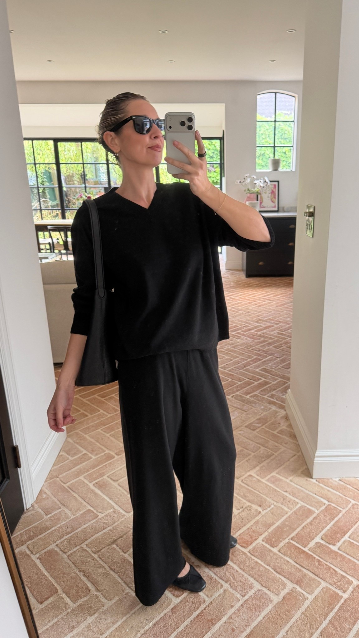 Working from home uniform | Uniqlo knit sets | black set | ballet flats

#LTKuk #LTKautumn #LTKstyletip