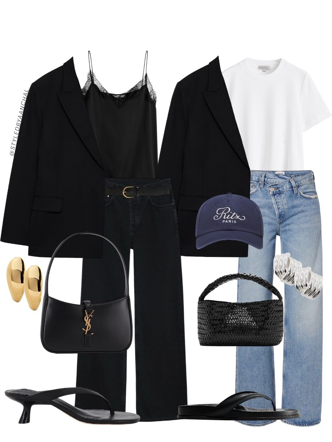 Styling one black blazer, two ways 🖤

• lace cami + black denim = sleek, elevated, evening ready

• classic tee + blue jeans = relaxed, effortless, everyday look

Save & recreate✨


blazer outfit ideas, casual chic style, minimal outfit, effortless fashion, everyday outfit inspo, smart casual look, neutral wardrobe, street style outfit, versatile fashion, chic outfit ideas.

#LTKWorkwear #LTKgrwm #LTKootd