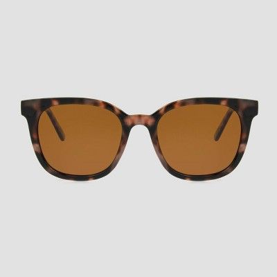 Women's Tort Surf Plastic Sunglasses - A New Day™ Brown | Target