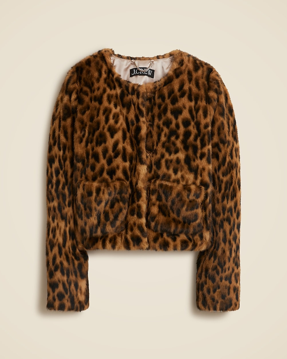 Faux-fur lady jacket in leopard print | J. Crew US