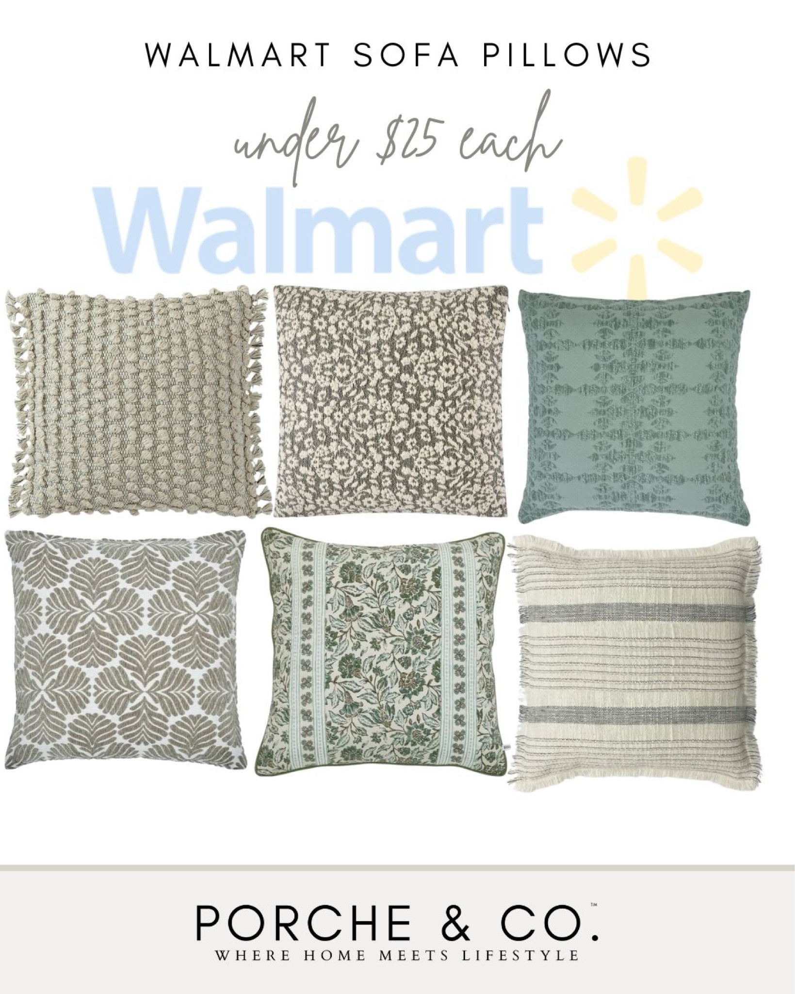 Walmart throw pillows, throw pillows, Spring, sofa pillows, couch pillows 
#visionboard #moodboard #porcheandco

#LTKstyletip #LTKhome