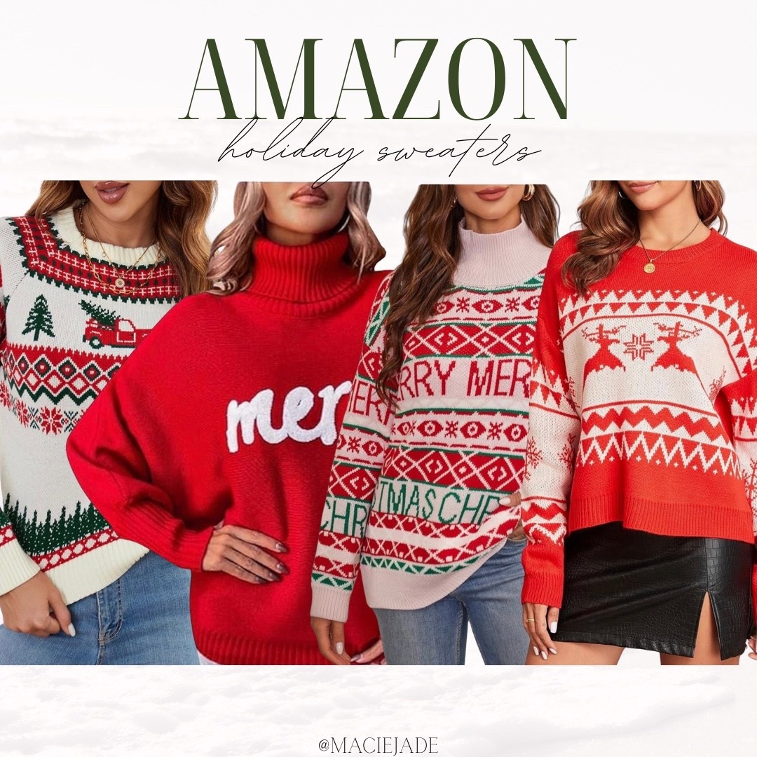 Amazon Holiday Sweaters!🎁🎄😍 holiday sweater, cozy sweaters, festive holiday sweaters, sweaters for women, holiday faahionfashion

#LTKSeasonal #LTKMidsize #LTKHoliday