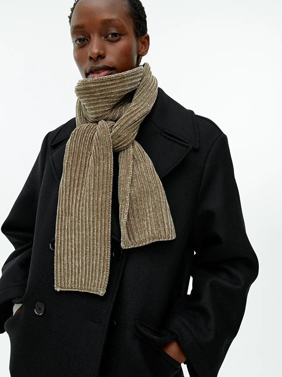 Ribbed Chenille Scarf | ARKET