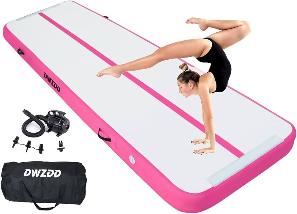 Dwzdd Gymnastics Air Mat 10ft/13ft/16ft/20ft Tumbling Mat Inflatable Gymnastics Tumble Track for ... | Amazon (US)