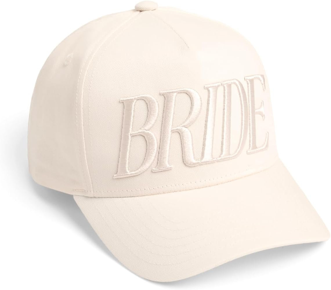 xo, Fetti Bride Embroidered Trucker Hat | Bachelorette Party Gift, Neutral Ivory Cap, Bridal Show... | Amazon (US)