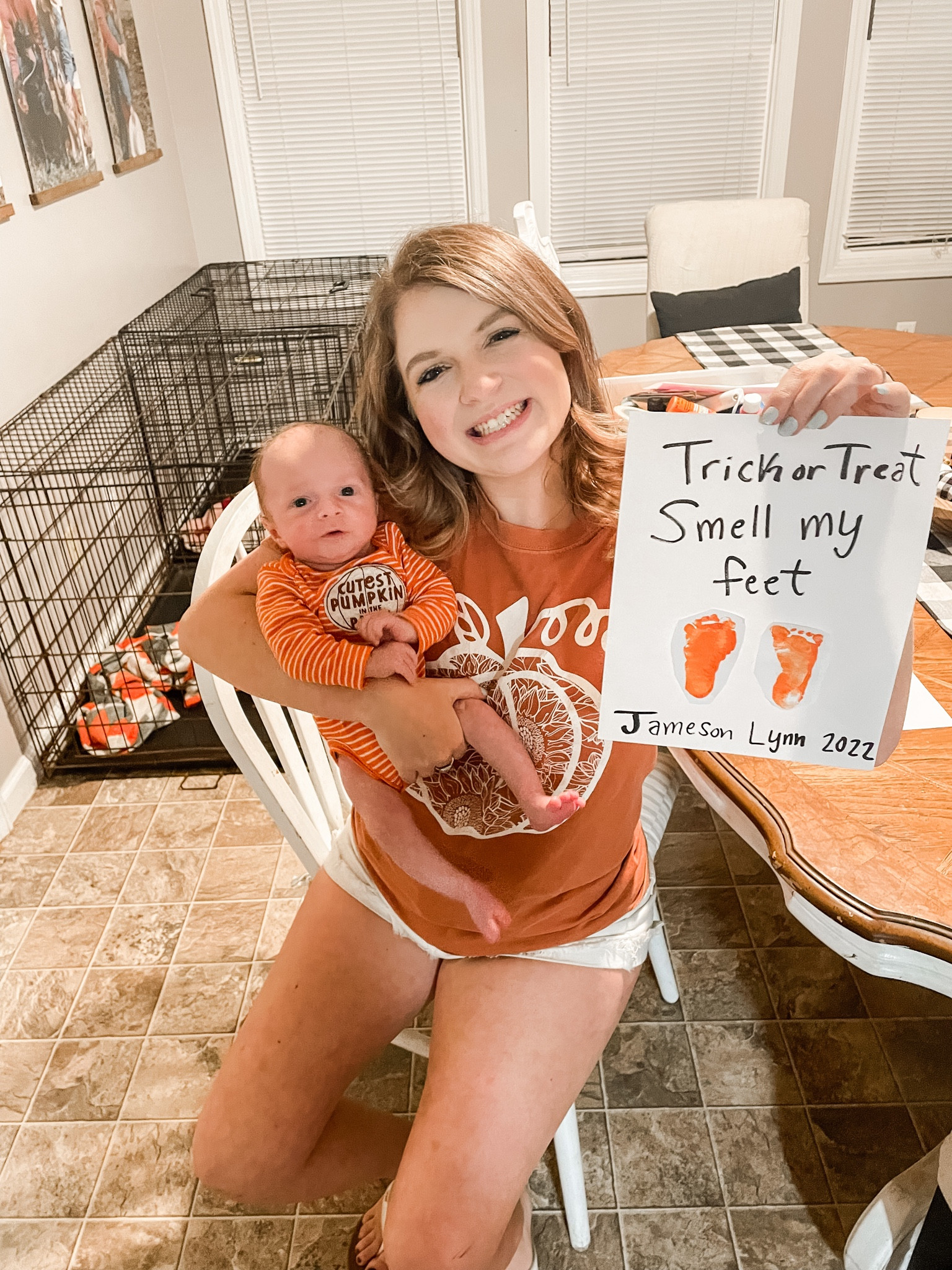 Trick or treat smell my feet! We love our pumpkin!!!! His outfits from target 🎃🎃🎃

#LTKHalloween #LTKbaby #LTKfamily
