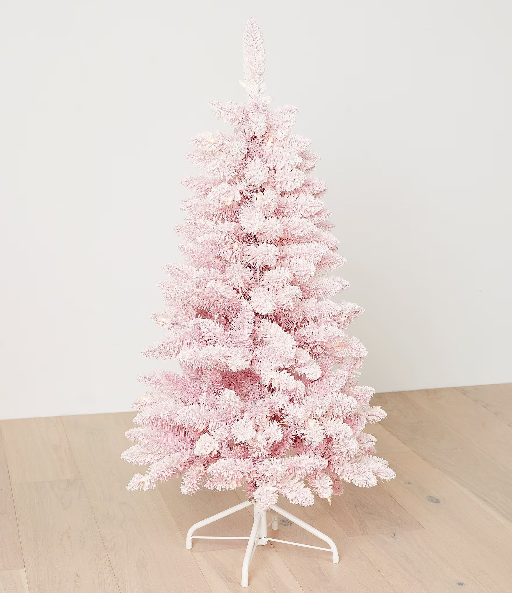 Pink Snow Flocked Pre-Lit 4ft. Christmas Tree | Dillard's