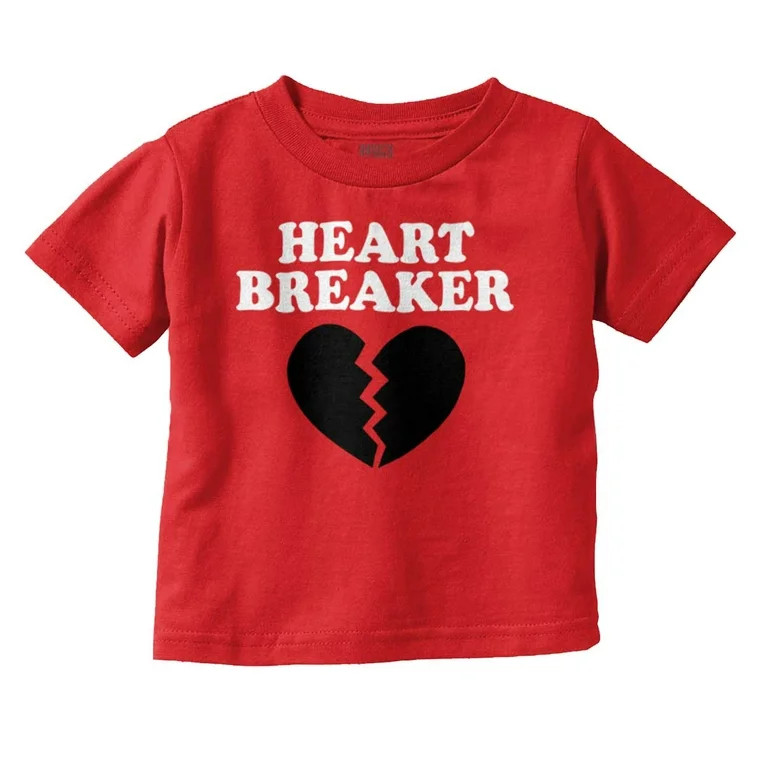 Heartbreaker Valentines Day Break Up Toddler Boy Girl T Shirt Infant Toddler Brisco Brands 5T | Walmart (US)