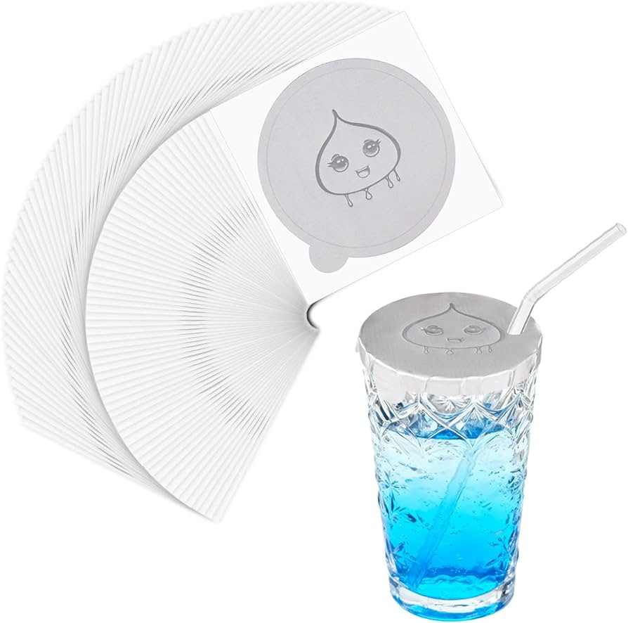 Amazon.com: Drink Protective Cap 50 Pack, drink covers for alcohol protection, Keeps Unwanted Ite... | Amazon (US)