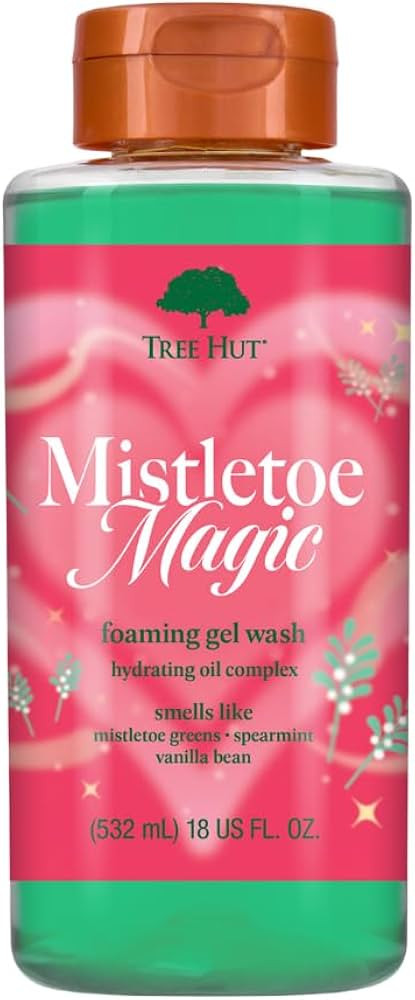 Tree Hut Mistletoe Magic Foaming Gel Wash, Moisturizing & Hydrating Body Wash with Shea Butter, C... | Amazon (US)